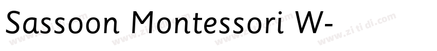 Sassoon Montessori W字体转换